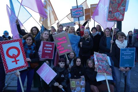 Rebelle tijdens vrouwendag 2024